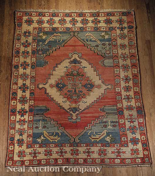 A Turkish Carpet red blue and cream 140a20