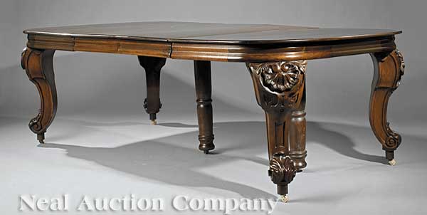 An American Rococo-Style Carved Walnut