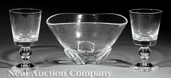 A Steuben Crystal Centerbowl together 140a3b