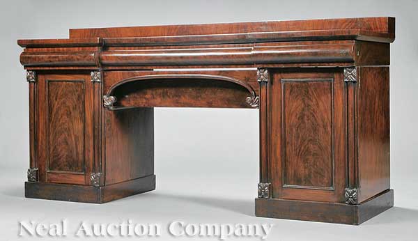 A Large William IV Carved Mahogany 140a32