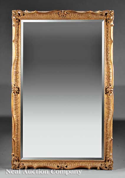 A Rococo-Style Giltwood Mirror