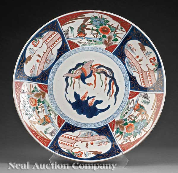 Japanese Imari Porcelain Charger 140a5d