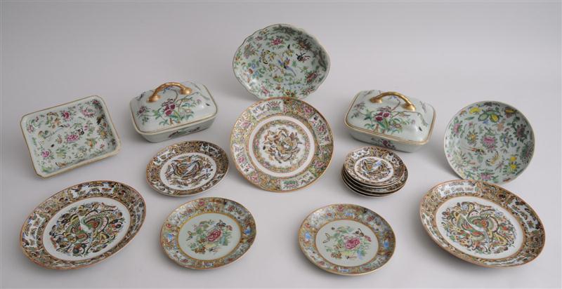 CANTON ROSE MEDALLION PORCELAIN