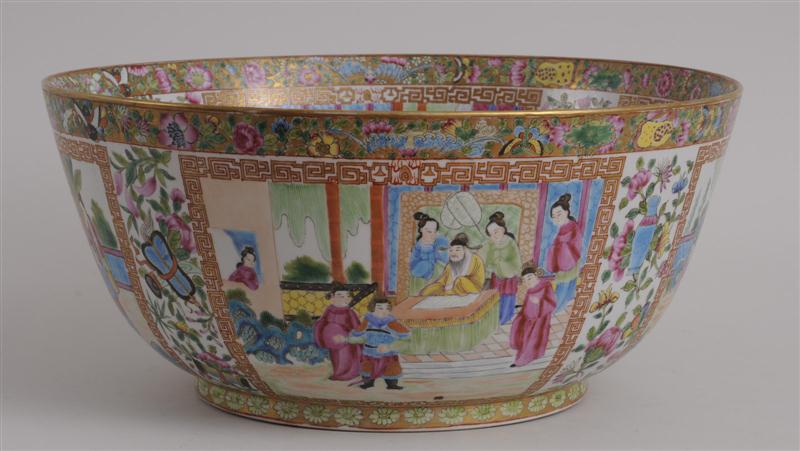 CANTON ROSE MEDALLION PORCELAIN