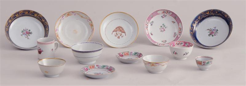 THREE CHINESE EXPORT PORCELAIN