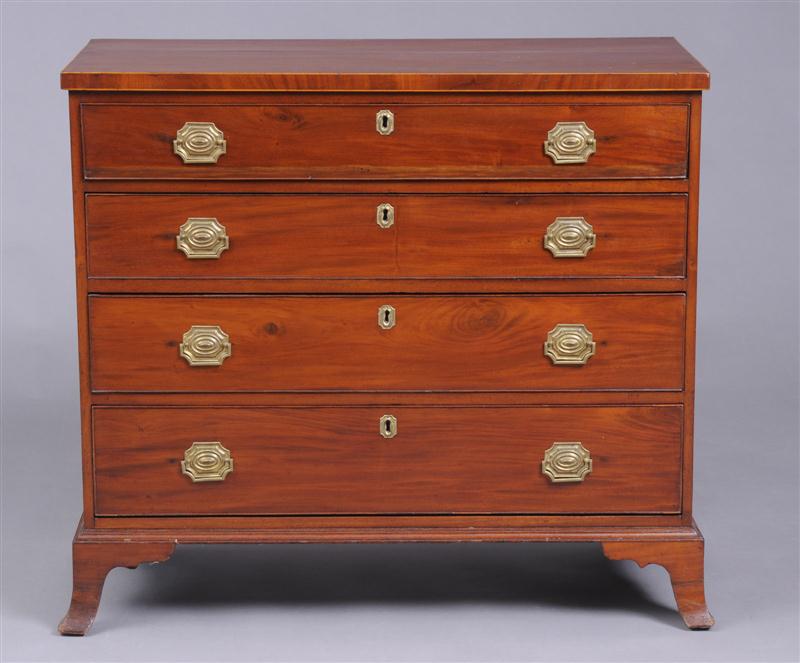 FEDERAL INLAID MAHOGANY CHEST OF 140aaa