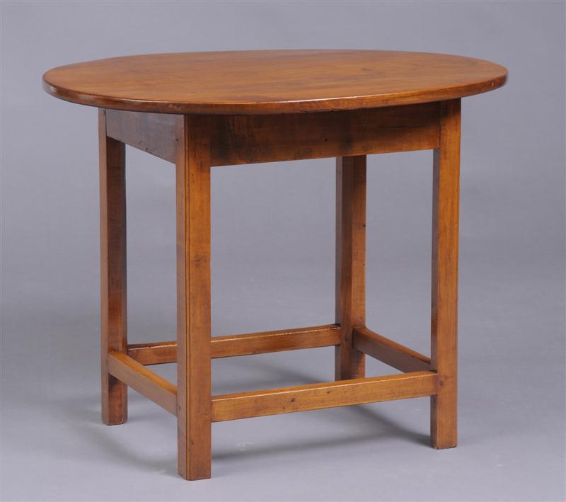 AMERICAN CHIPPENDALE MAPLE OVAL-TOP