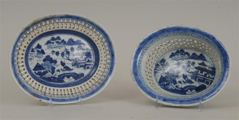 CANTON BLUE AND WHITE WILLOW PATTERN 140af6