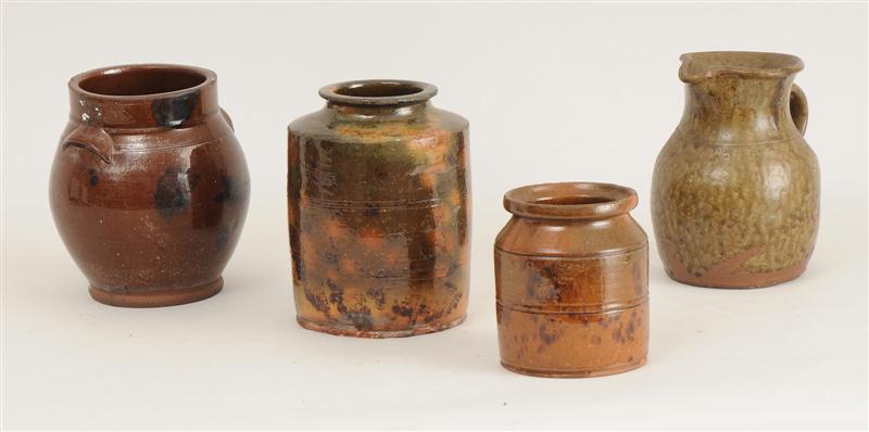 FOUR REDWARE ARTICLES Comprising