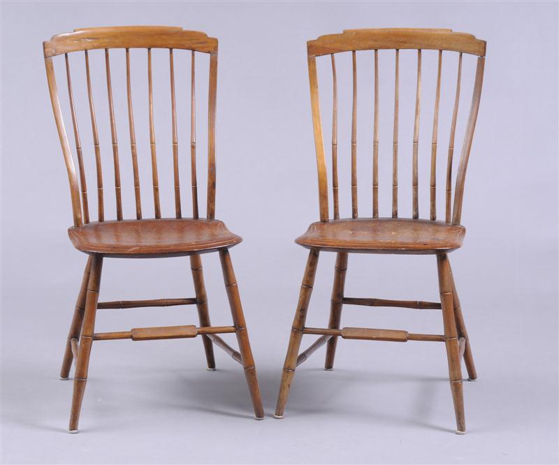 PAIR OF AMERICAN WINDSOR HICKORY