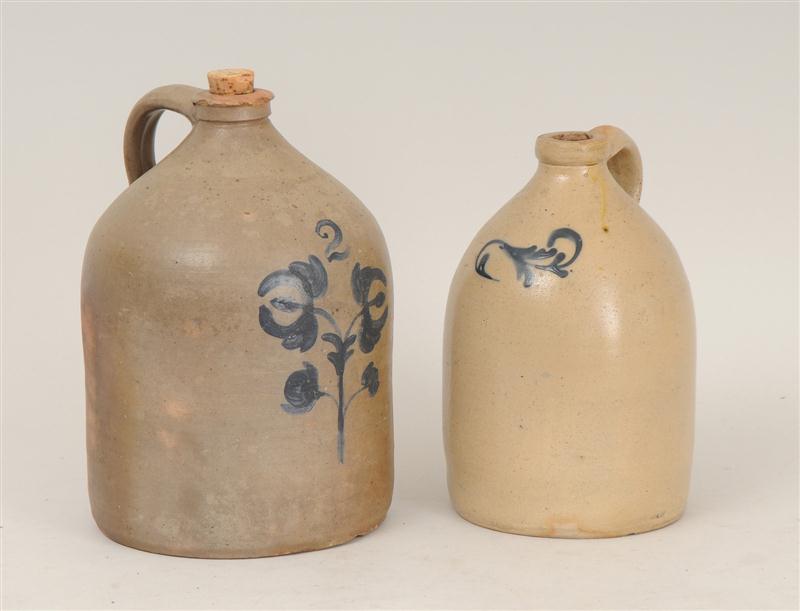 STONEWARE JUG With underglaze ''2''