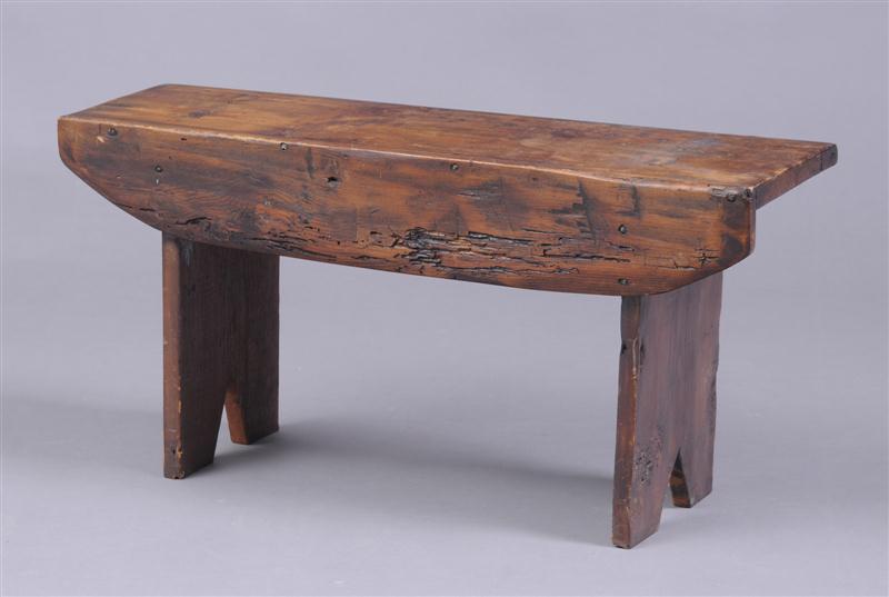 AMERICAN STAINED PINE TRESTLE BENCH 140b2d