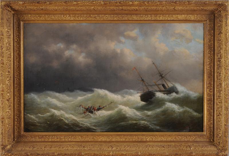 RUSSIAN SCHOOL SHIPWRECK Oil on 140bd2