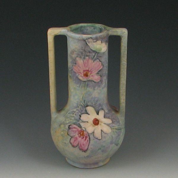 Weller Vase purple blue pink and white