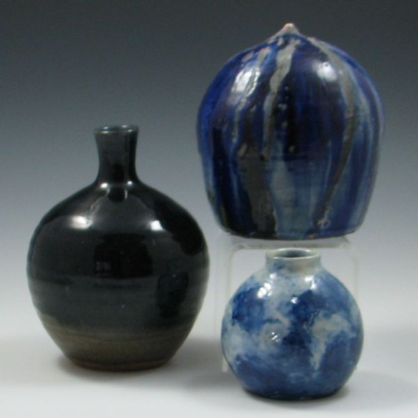 Three (3) Studio Pottery Vases