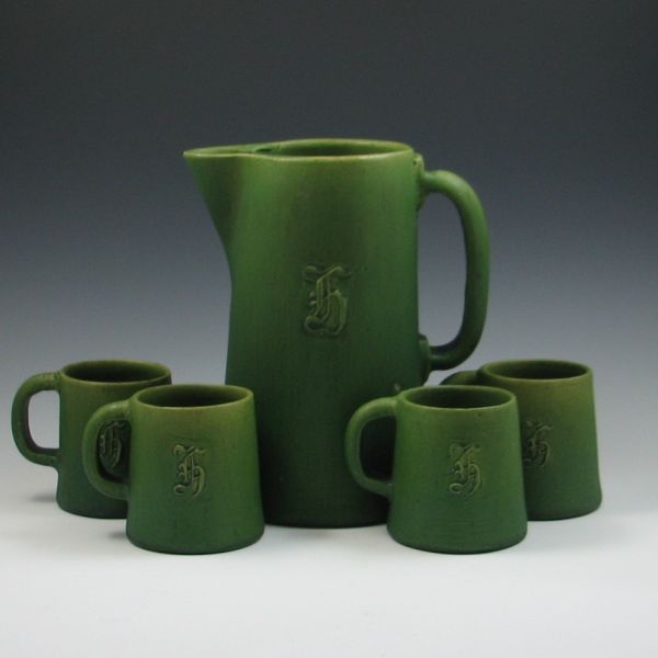 Oakwood Pottery Tankard and Four 143b04