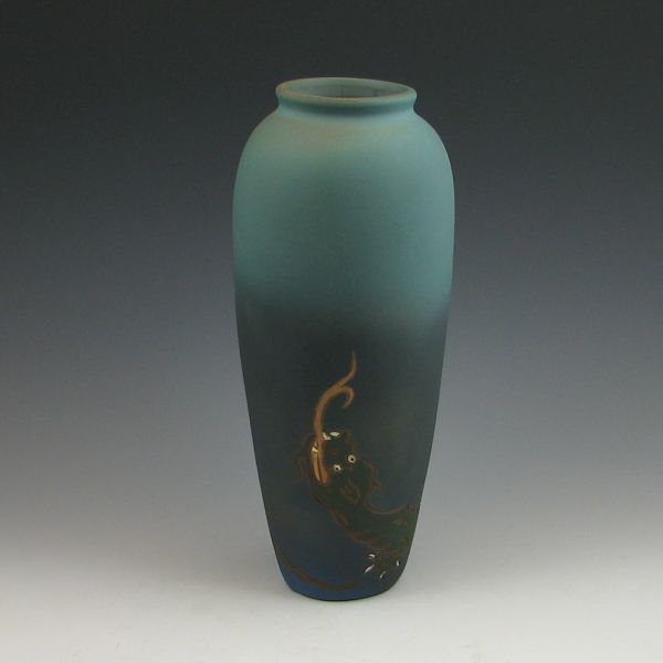 Weller Dickensware vase with dragon  143b05