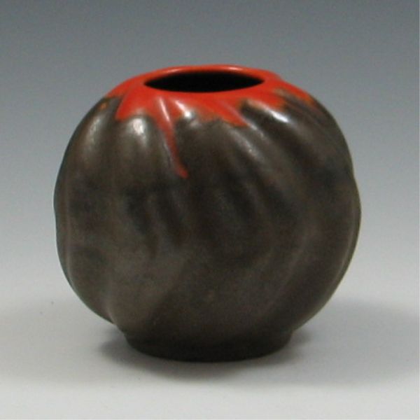 J W Co Vase marked with raised 143b3b