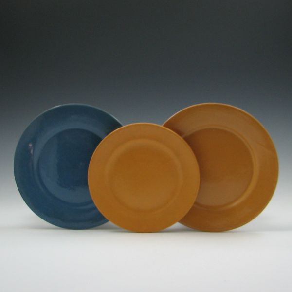 Three 3 Paul Revere Pottery Plates 143b50