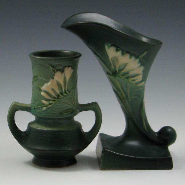 Roseville Freesia Vase and Cornucopia 143b93