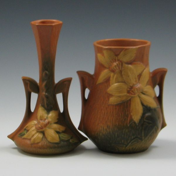 Roseville Clematis Bud Vase and 143ba8