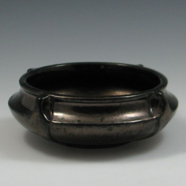 Art Pottery Bowl with Metallic