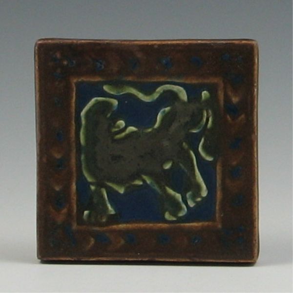 Decorative Tile marked with (die impressed)
