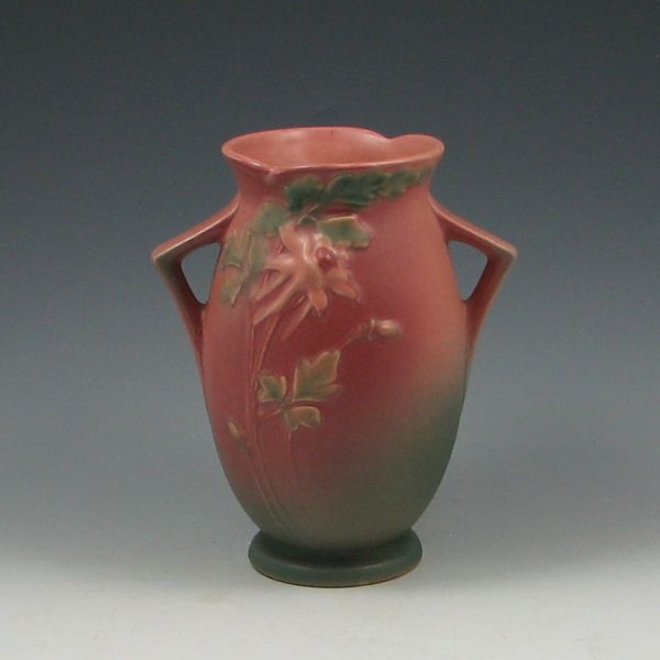 Roseville Columbine 7 Vase pink 143c2c