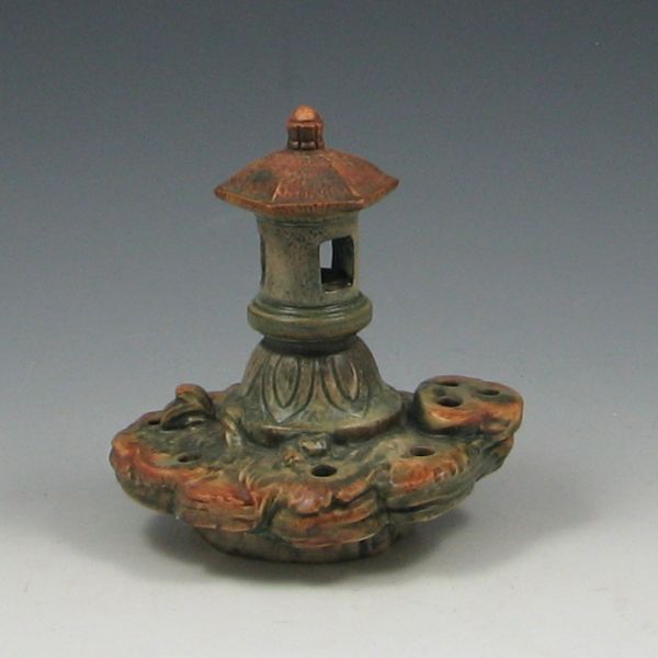 Weller Pagoda Flower Frog marked 143c52