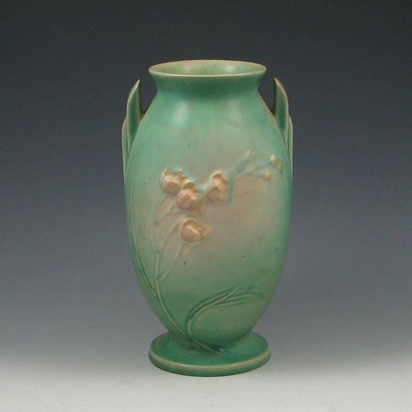 Roseville Ixia 9'' Vase green marked