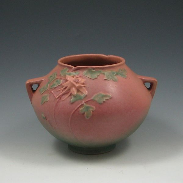 Roseville Columbine 6 Vase pink 143c79