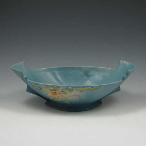 Roseville Columbine 12'' Bowl blue