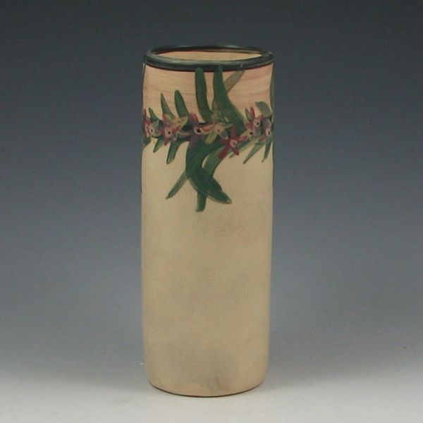 Weller Cylinder Floral Vase marked 143ca8