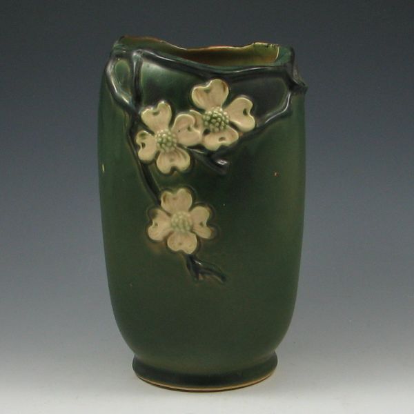 Rosewood Dogwood 10 Vase green marked