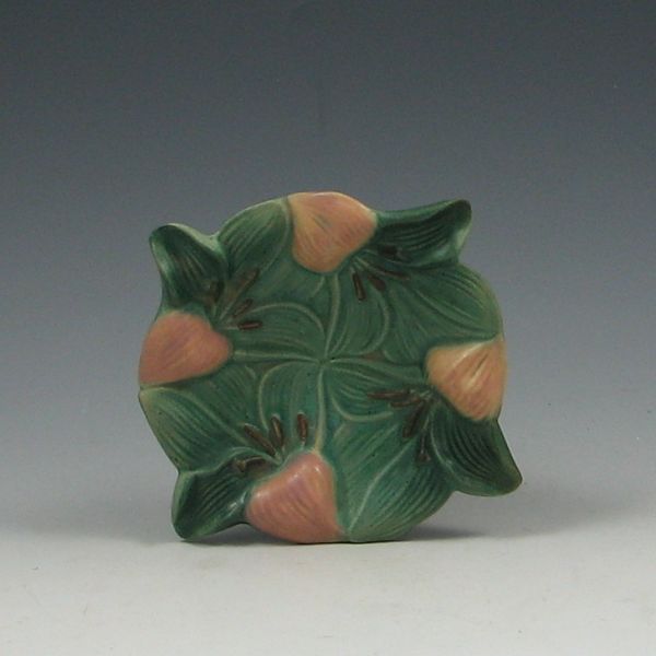 Roseville Zephyr Lily Ashtray green