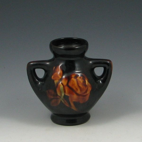 J W McCoy Rosewood Vase unmarked 143cbe