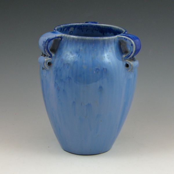 Fulper vase with excellent blue