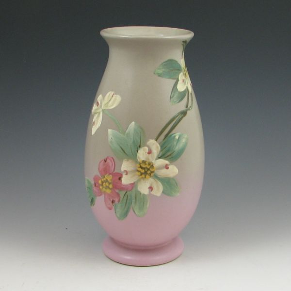 Weller Hudson vase with dogwood decoration