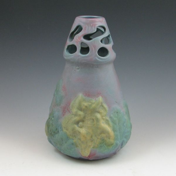 Weller Fru Russet vase with multicolored 143cfa