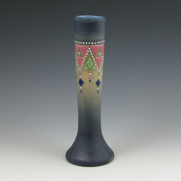 Rare and popular Brush Jewel vase. Deep