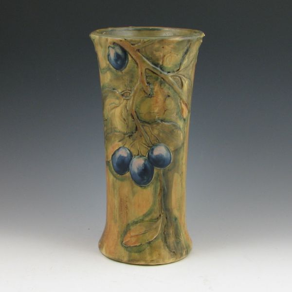 Weller Woodcraft vase with plums.