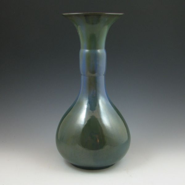 Tall Fulper vase with bulbous body