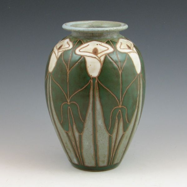 Eric Olson vase with calla lilies