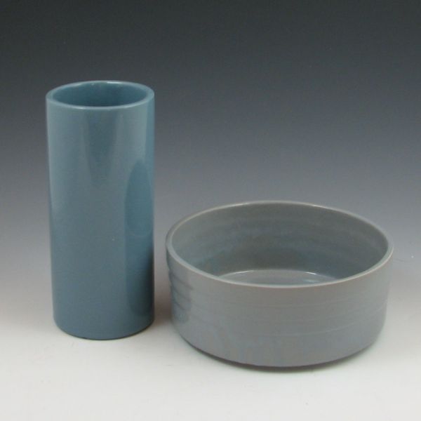 CP vase and bowl. Marked CP USA. Mint.