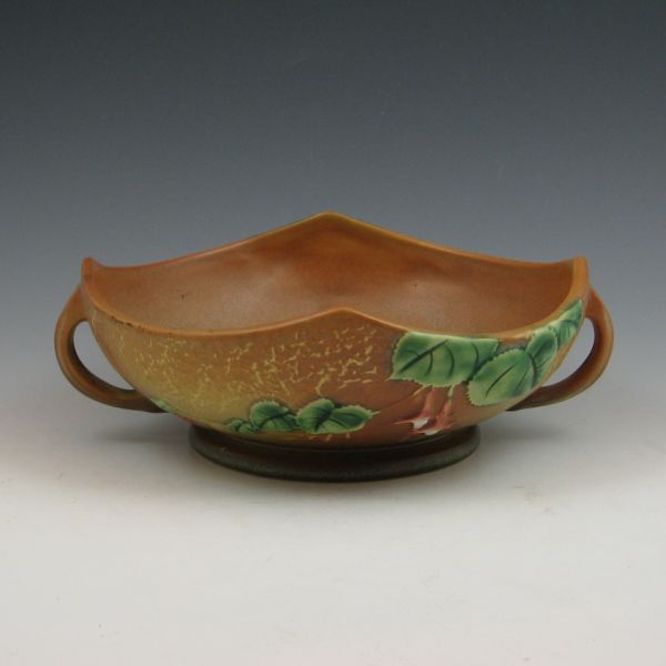 Roseville Fuchsia bowl in brown  1441ba