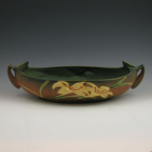 Roseville Zephyr Lily bowl in brown 144241