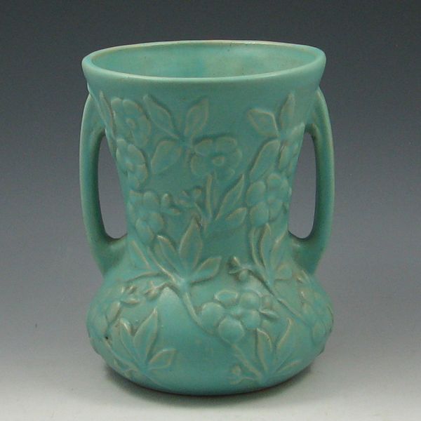 Hull Crabapple vase. Marked 203. Mint.