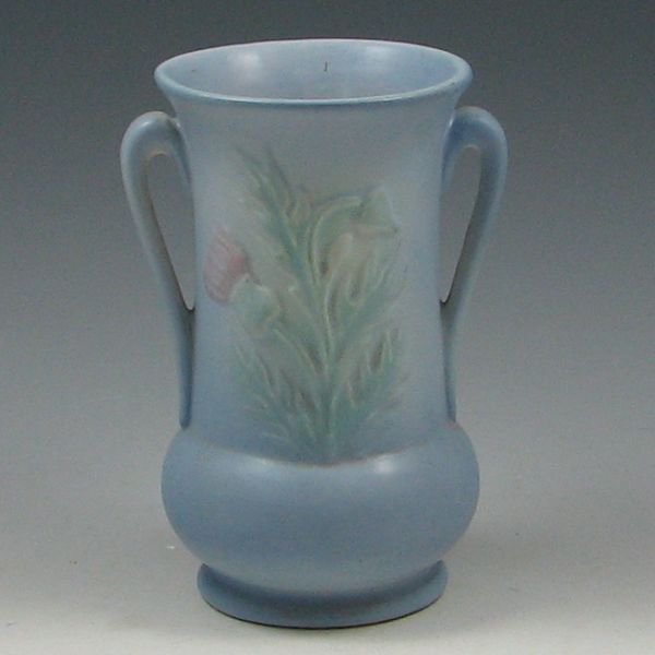 Hull Thistle vase in blue Marked 14428f