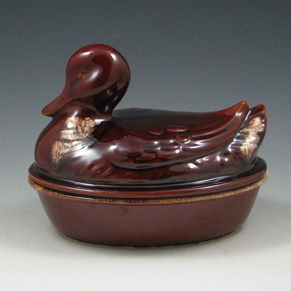 Hull Mirror Brown Duck Covered 1442ed