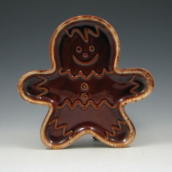 Hull Mirror Brown Gingerbread Platter 144300